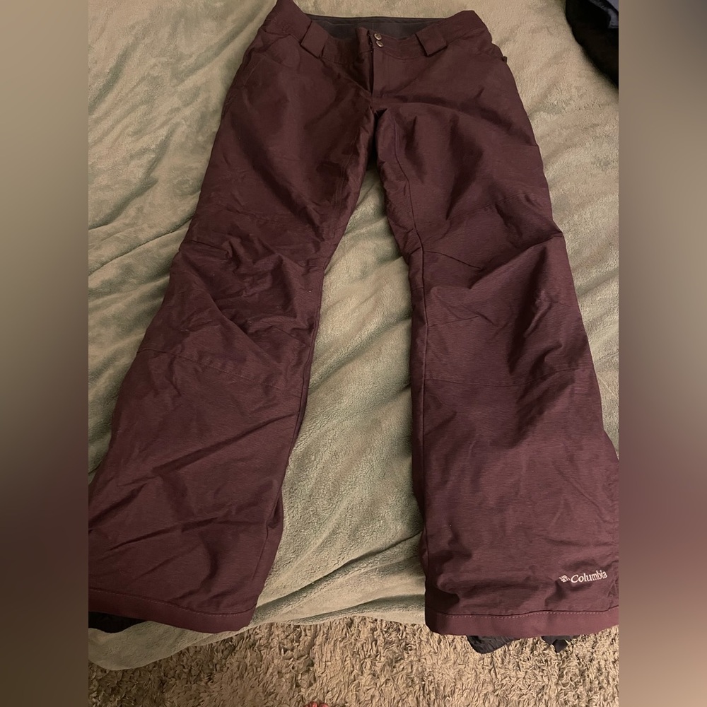 Columbia Eggplant Purple Omni-Heat Ski Pants